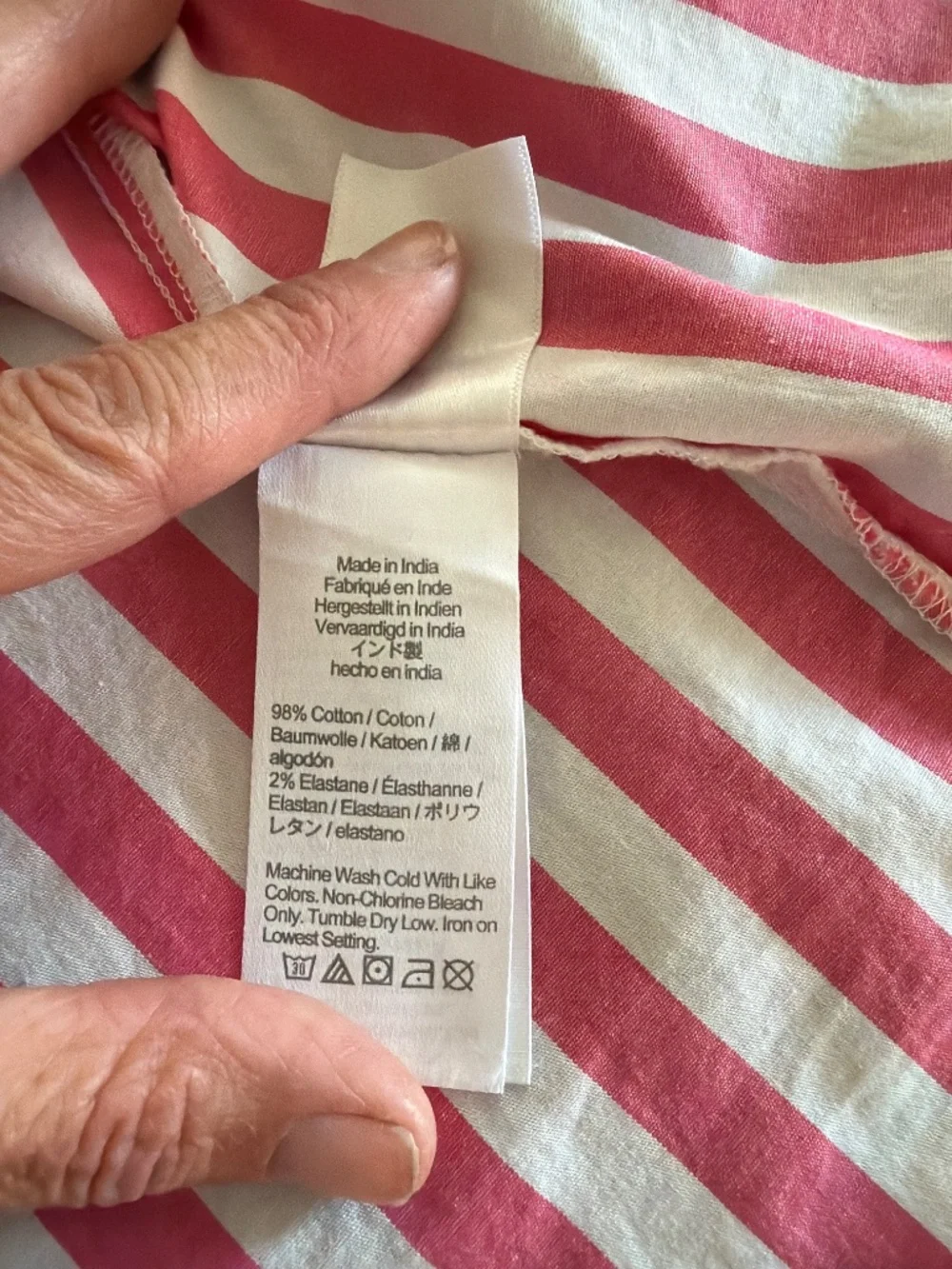 J Crew Pink Striped Sleveless Blouse